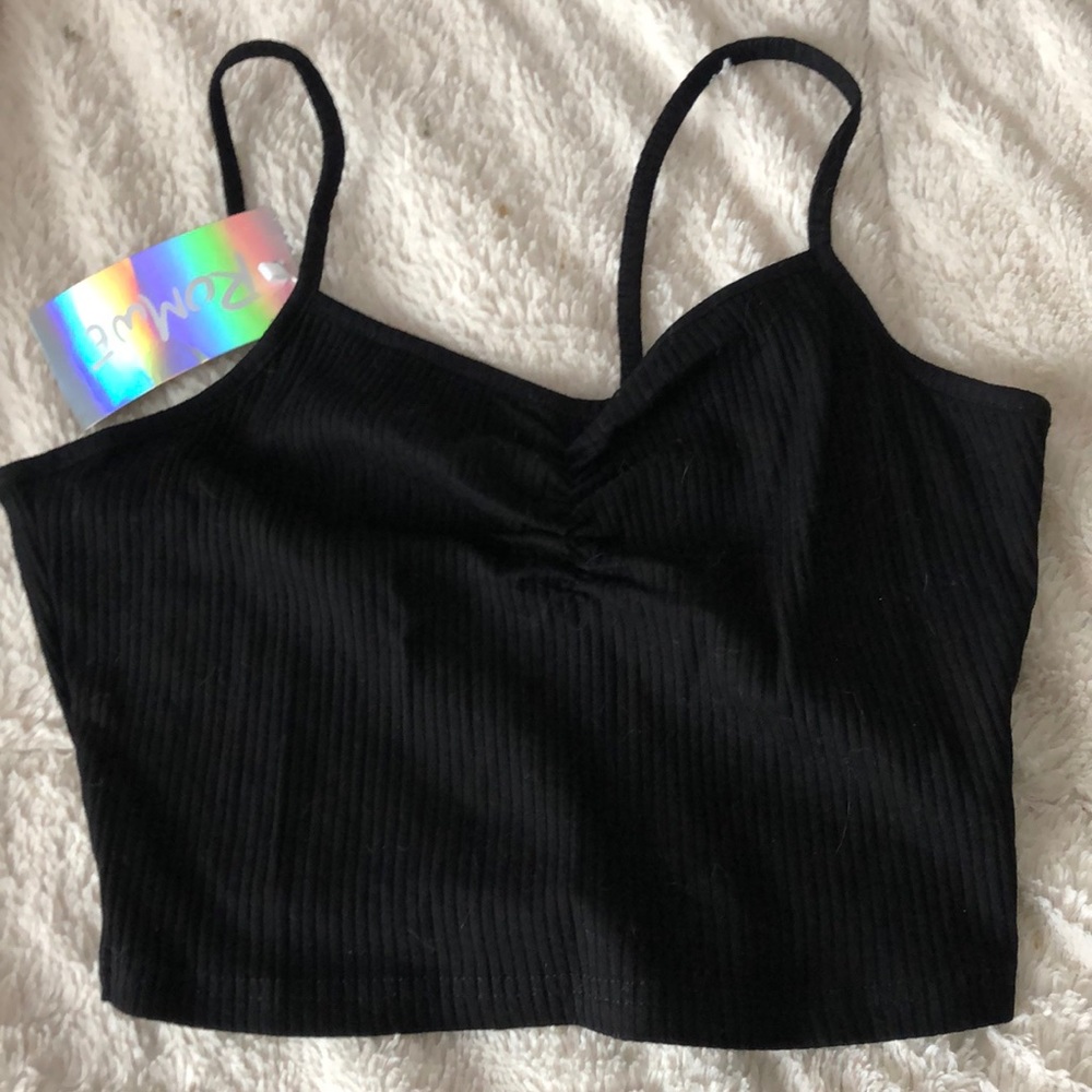 black crop top